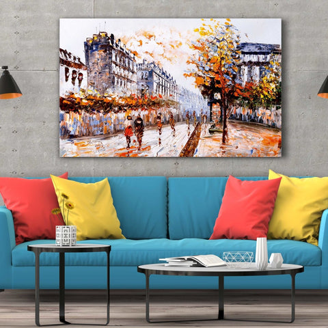 Tablou Canvas Street View Of Paris - clevny.ro