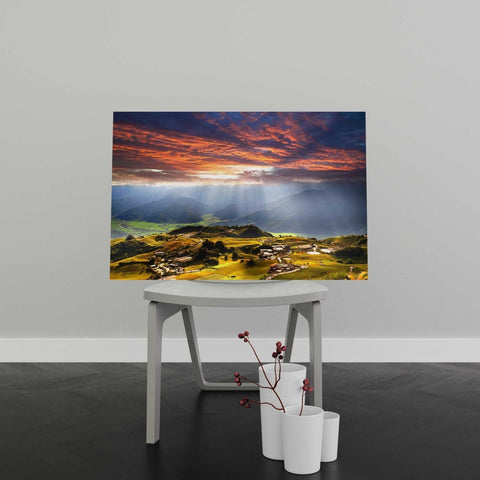 Tablou Canvas Sunbeams on the Plain - clevny.ro