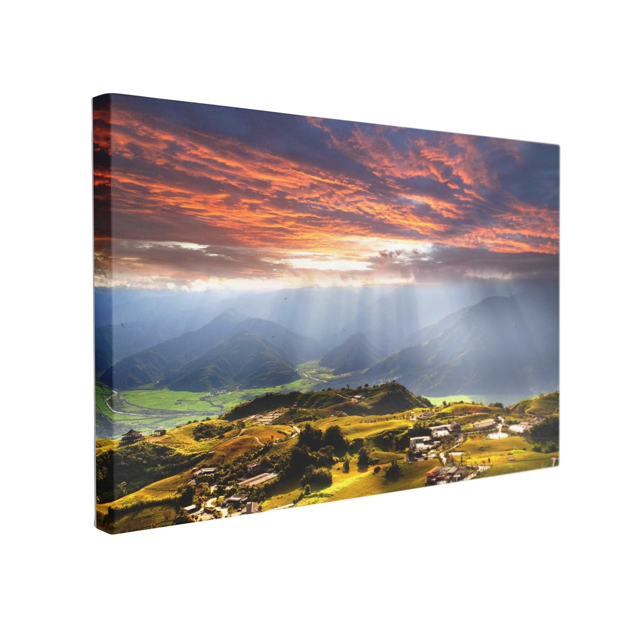 Tablou Canvas Sunbeams on the Plain - clevny.ro