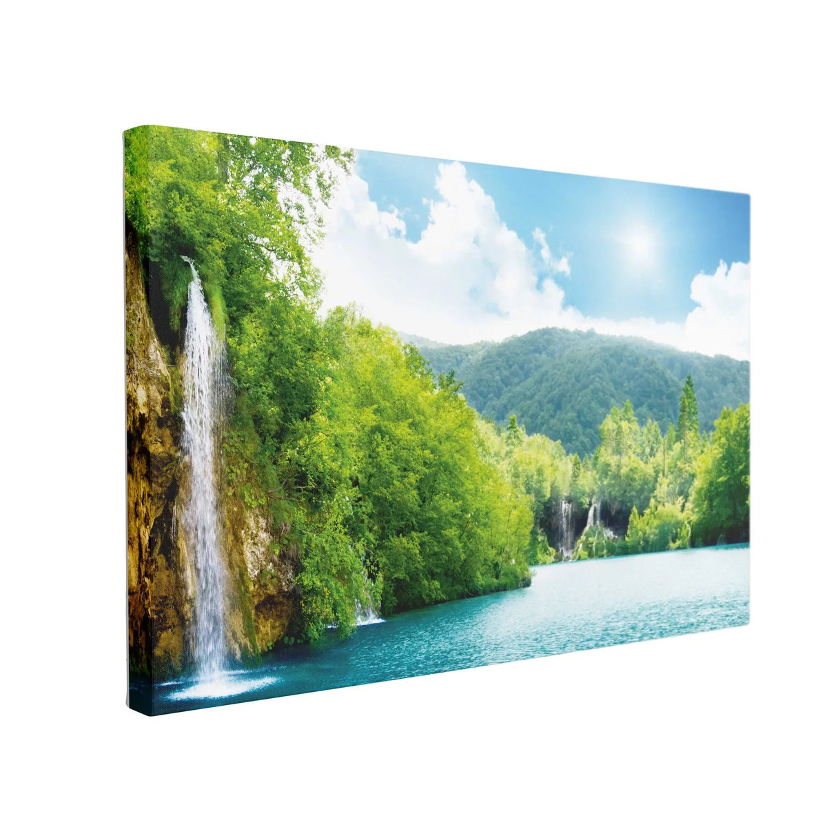 Tablou Canvas Sunlight Waterfalls - clevny.ro