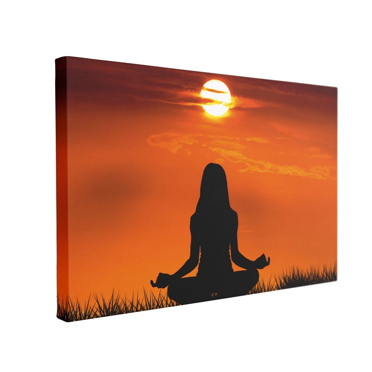 Tablou Canvas Sunrise Yoga - clevny.ro