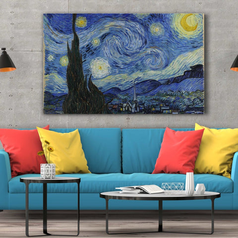 Tablou Canvas The Starry Night by Vincent van Gogh - clevny.ro