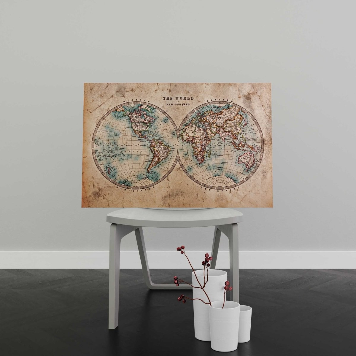 Tablou Canvas The World in Hemispheres - clevny.ro