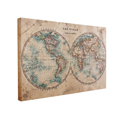 Tablou Canvas The World in Hemispheres - clevny.ro