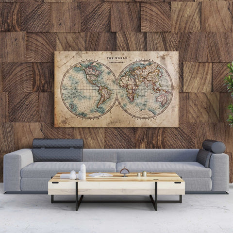 Tablou Canvas The World in Hemispheres - clevny.ro