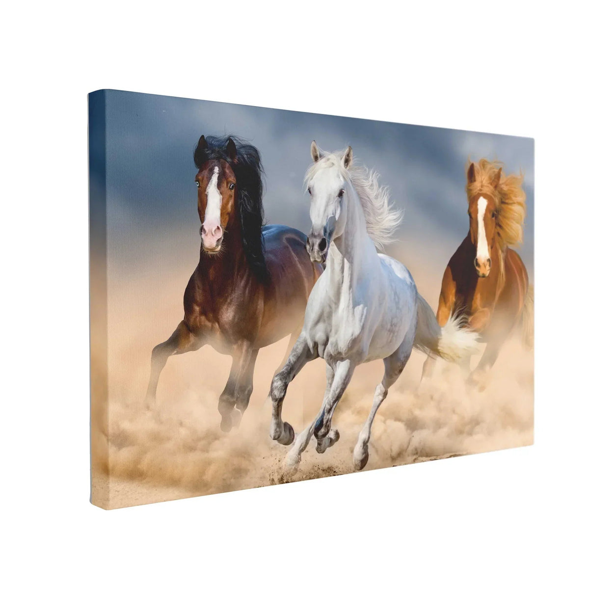 Tablou Canvas Three Horse in Desert - clevny.ro
