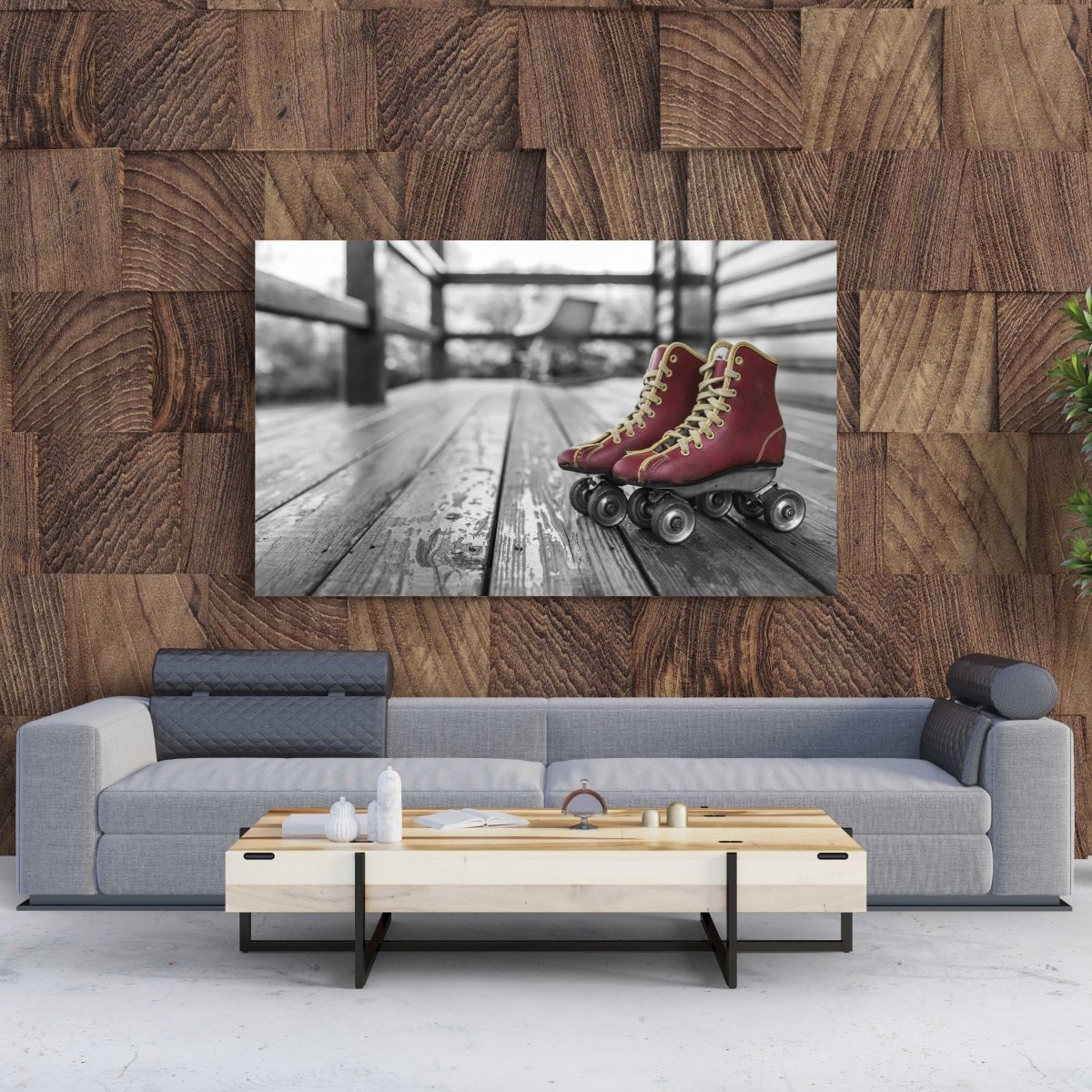 Tablou Canvas Vintage Roller Skating - clevny.ro