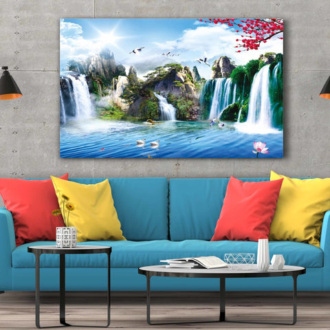 Tablou Canvas Waterfall Mural Painting - clevny.ro