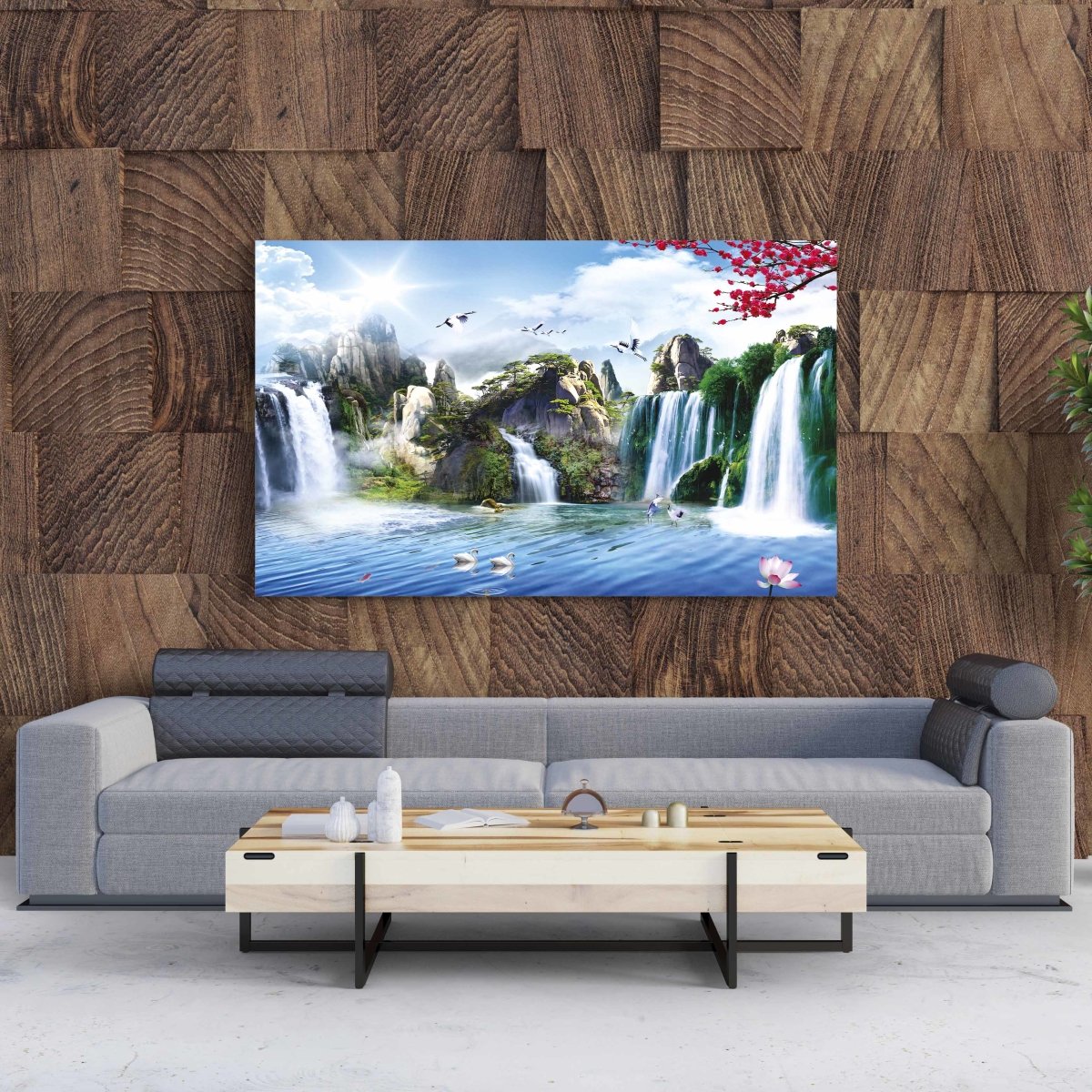 Tablou Canvas Waterfall Mural Painting - clevny.ro