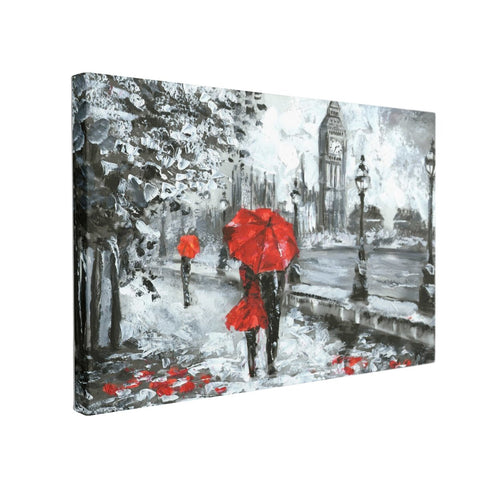 Tablou Canvas White and Red, Big Ben London - clevny.ro