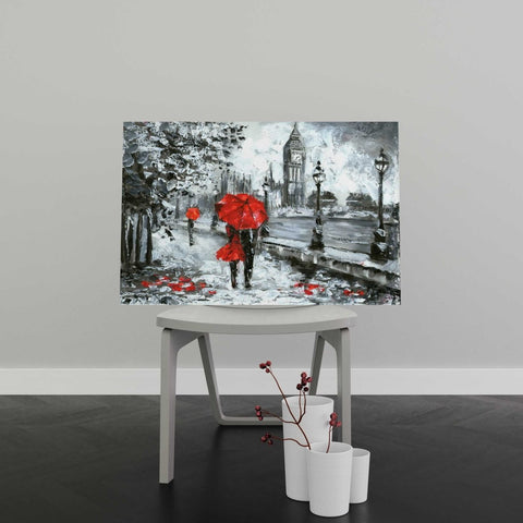 Tablou Canvas White and Red, Big Ben London - clevny.ro