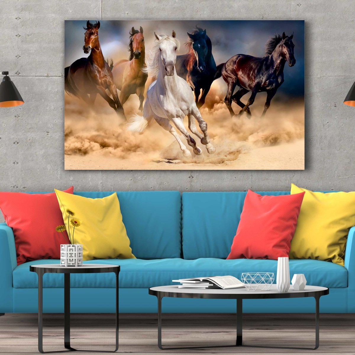 Tablou Canvas Wild Horses - clevny.ro