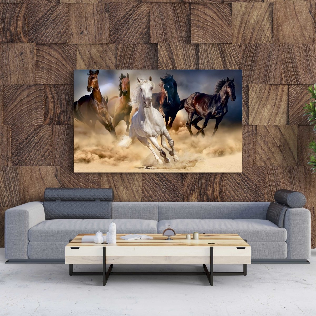 Tablou Canvas Wild Horses - clevny.ro