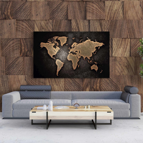 Tablou Canvas World Map Abstract - clevny.ro