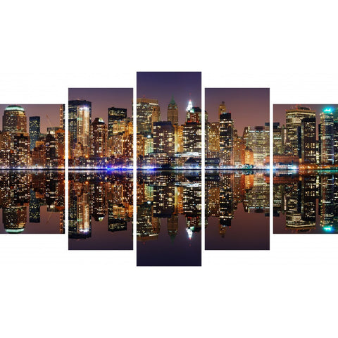 Tablou Forex 5 piese American Wealth - clevny.ro