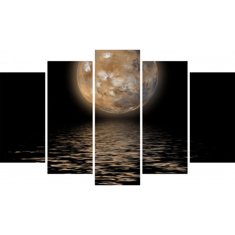 Tablou Forex 5 piese Planet Mars - clevny.ro