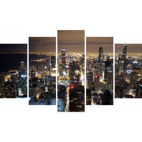 Tablou Forex 5 piese Skyscrapers in Chicago - clevny.ro