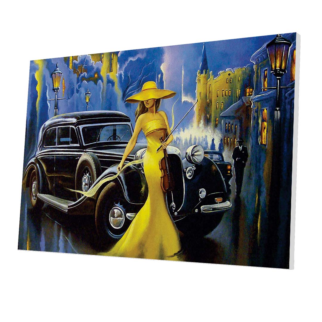 Tablou Forex Car and Girl Old City - clevny.ro