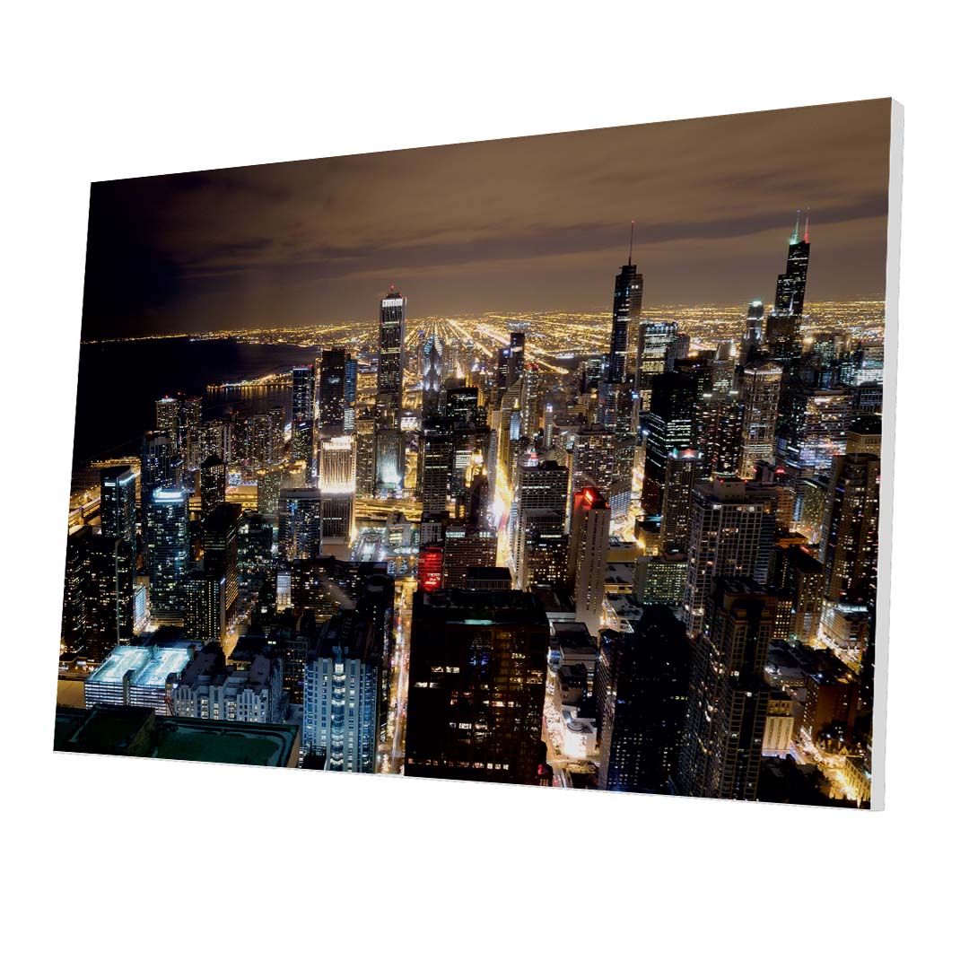 Tablou Forex Downtown Chicago at Night - clevny.ro