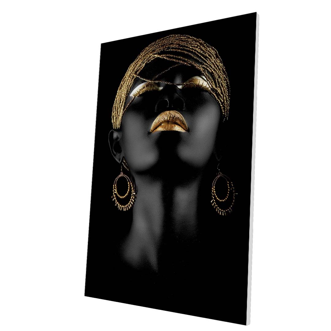 Tablou Forex Golden Lips - clevny.ro