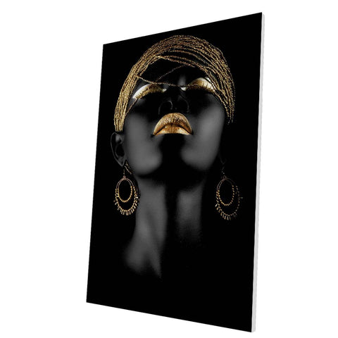 Tablou Forex Golden Lips - clevny.ro