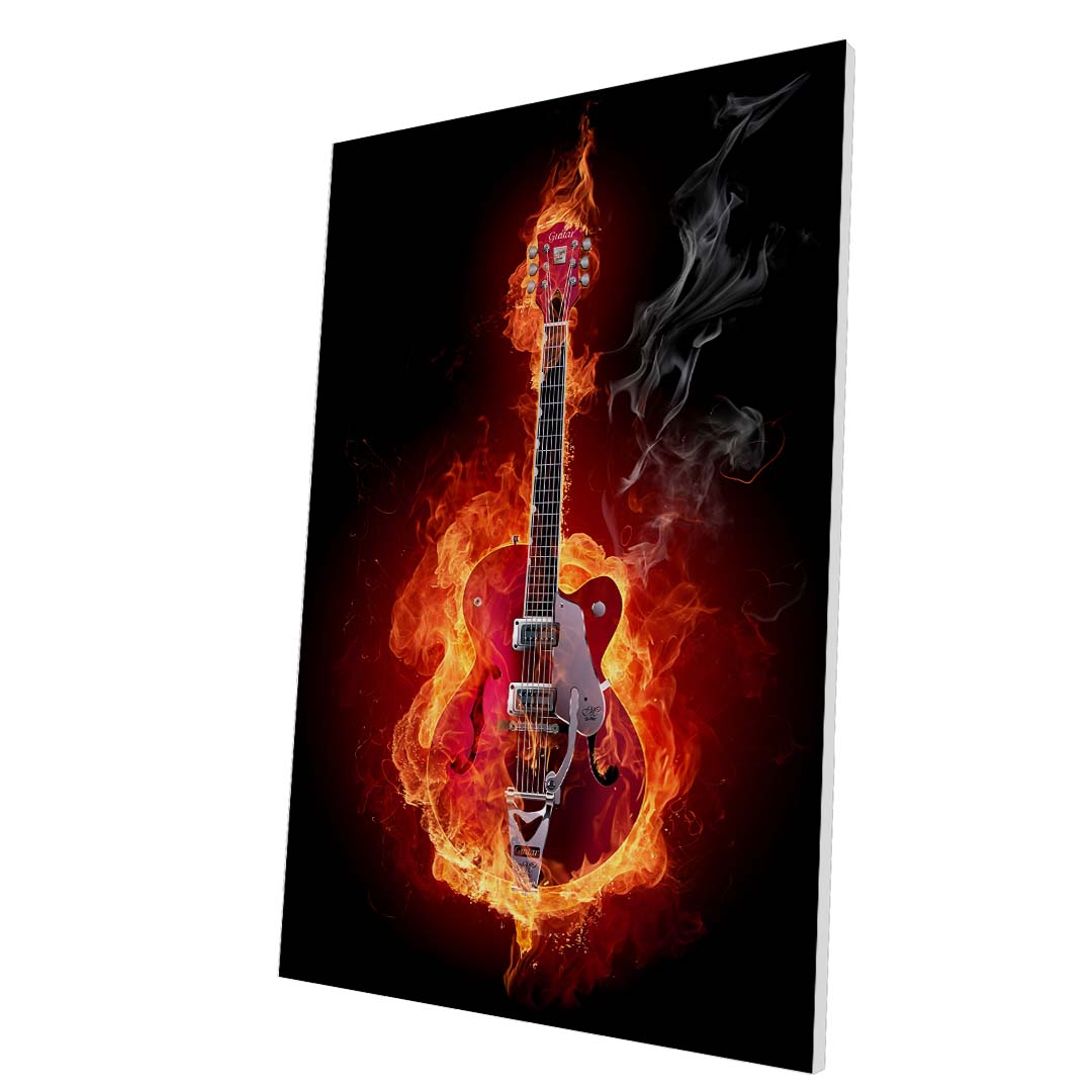 Tablou Forex Guitar on Fire - clevny.ro