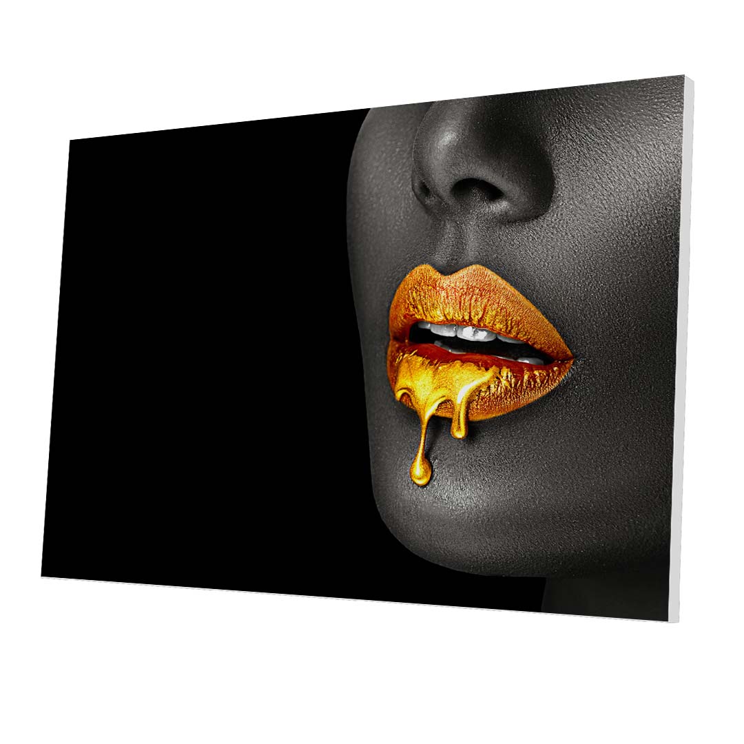 Tablou Forex Lips Lipgloss Dripping - clevny.ro