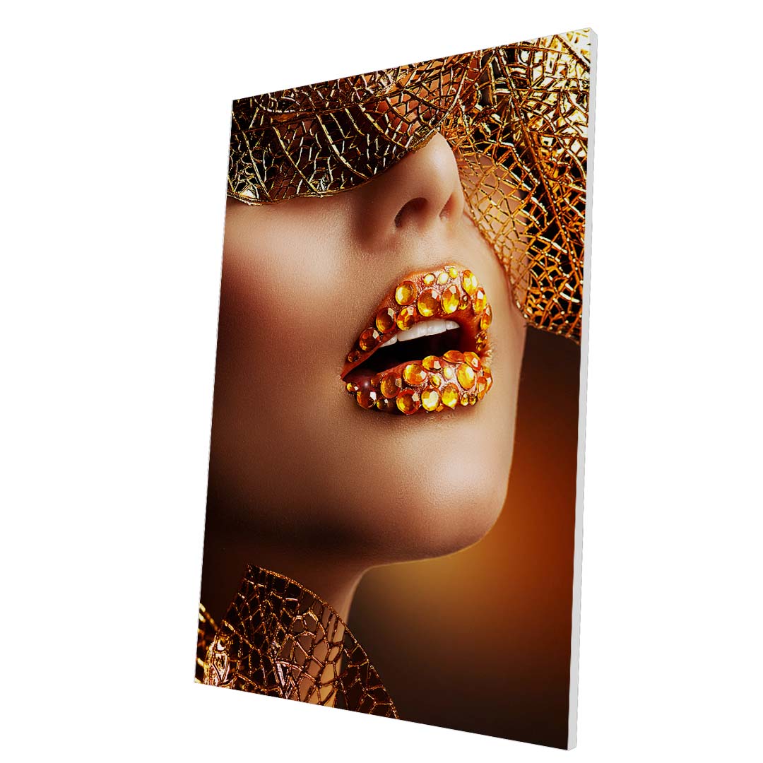 Tablou Forex Luxury Golden Makeup - clevny.ro
