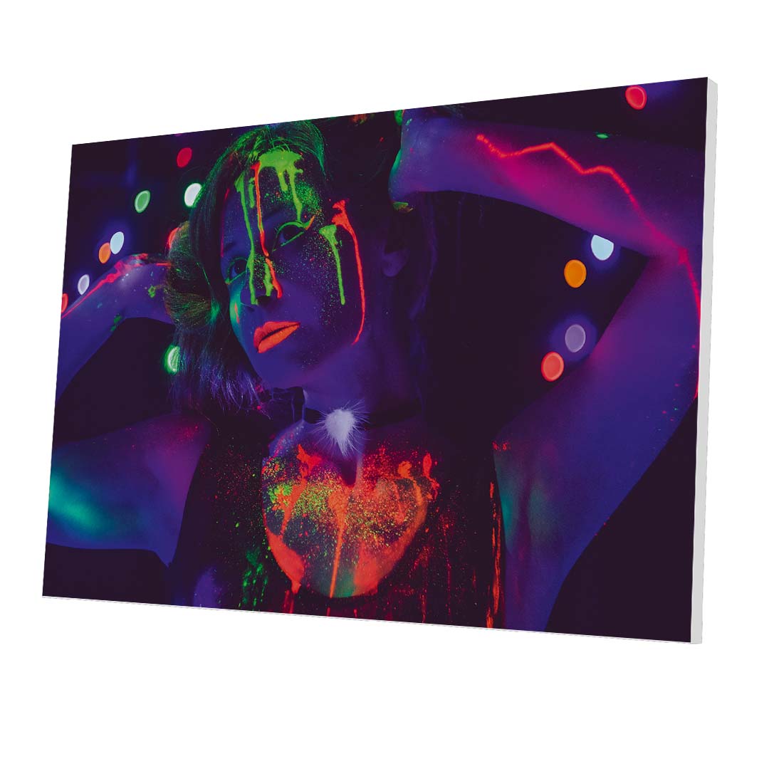 Tablou Forex Neon Girl Party - clevny.ro