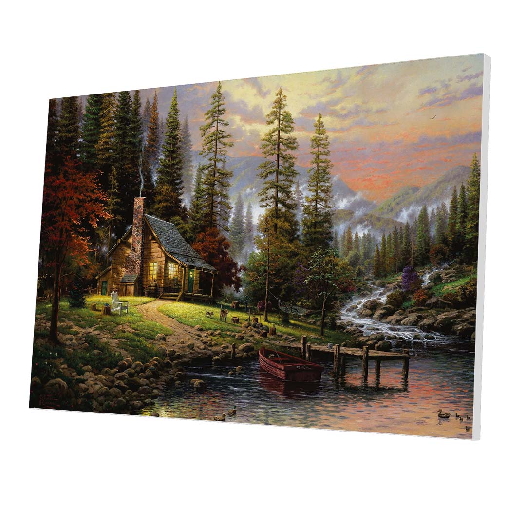 Tablou Forex Peaceful Retreat by Thomas Kinkade - clevny.ro