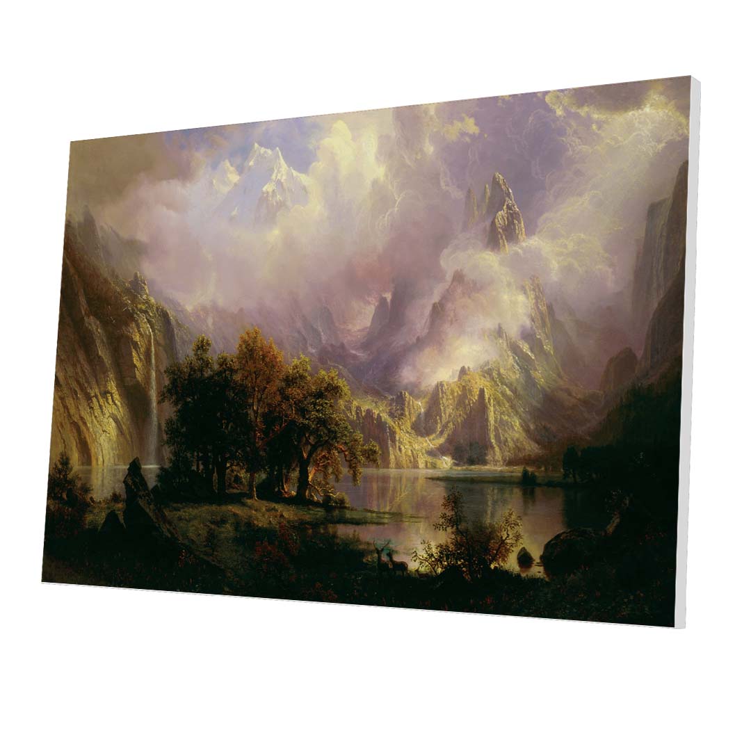 Tablou Forex Rocky Mountain by Albert Bierstadt, 1870 - clevny.ro