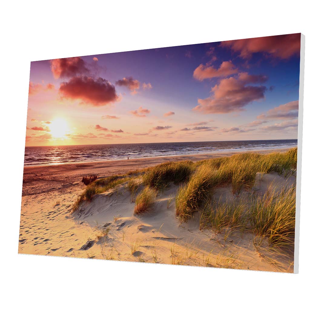 Tablou Forex Seaside with Sand Dunes at Sunset - clevny.ro