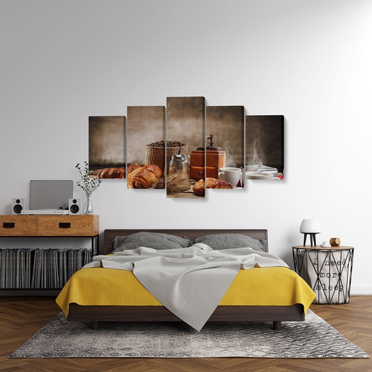 Tablou MultiCanvas 5 piese Breakfast - clevny.ro