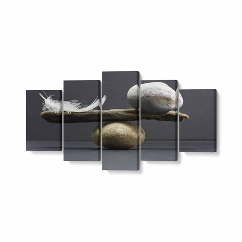 Tablou MultiCanvas 5 piese Equilibrium - clevny.ro