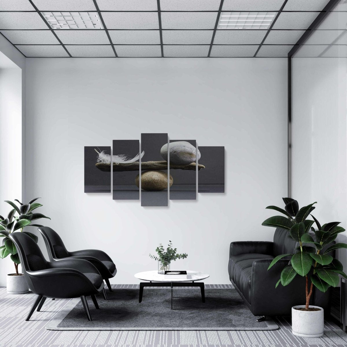 Tablou MultiCanvas 5 piese Equilibrium - clevny.ro