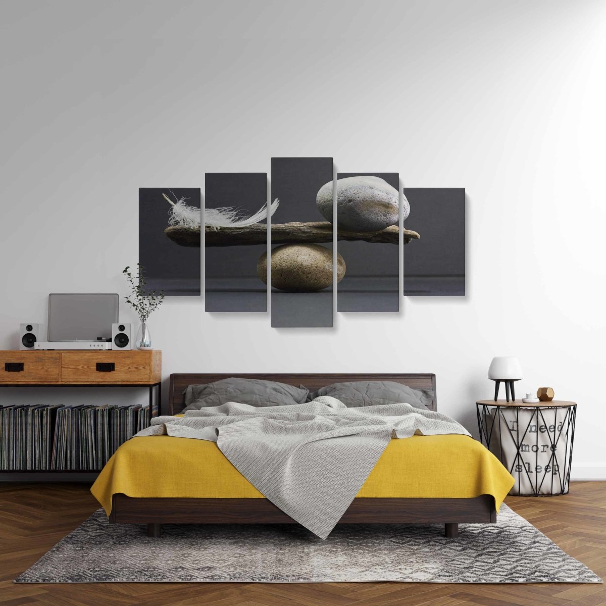 Tablou MultiCanvas 5 piese Equilibrium - clevny.ro