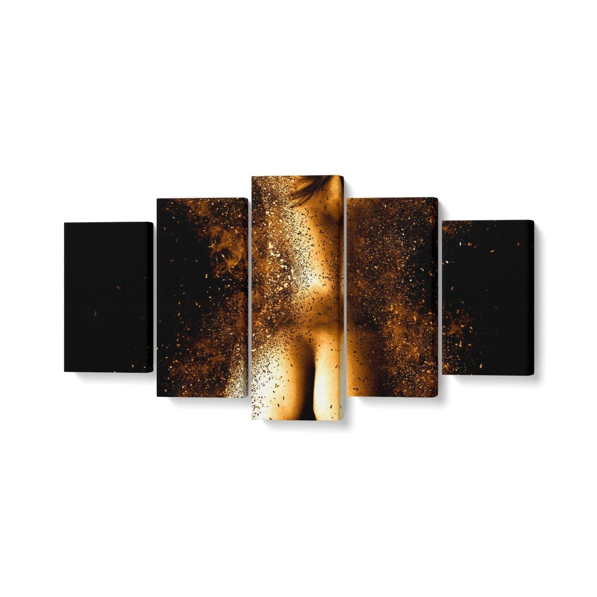 Tablou MultiCanvas 5 piese Gold Magic Dream - clevny.ro
