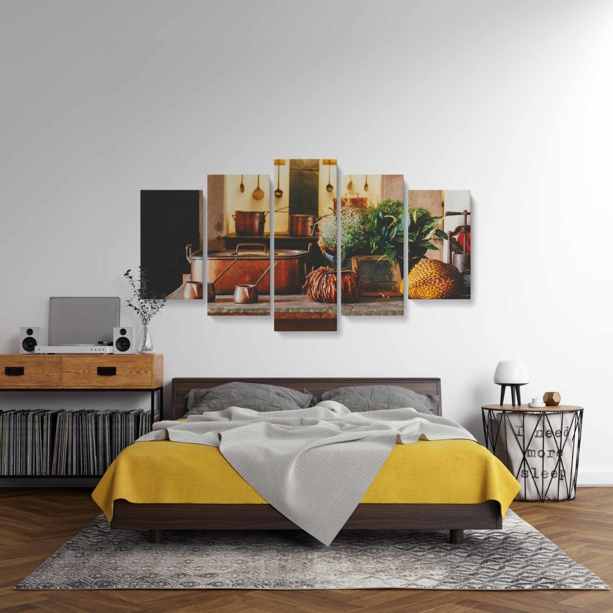 Tablou MultiCanvas 5 piese Kitchen Table - clevny.ro