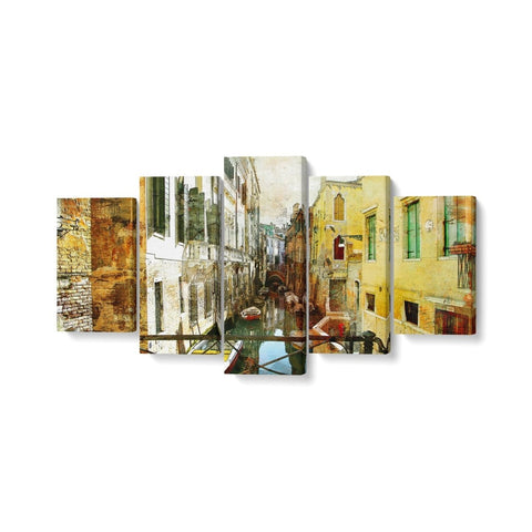 Tablou MultiCanvas 5 piese The City of Venice - clevny.ro