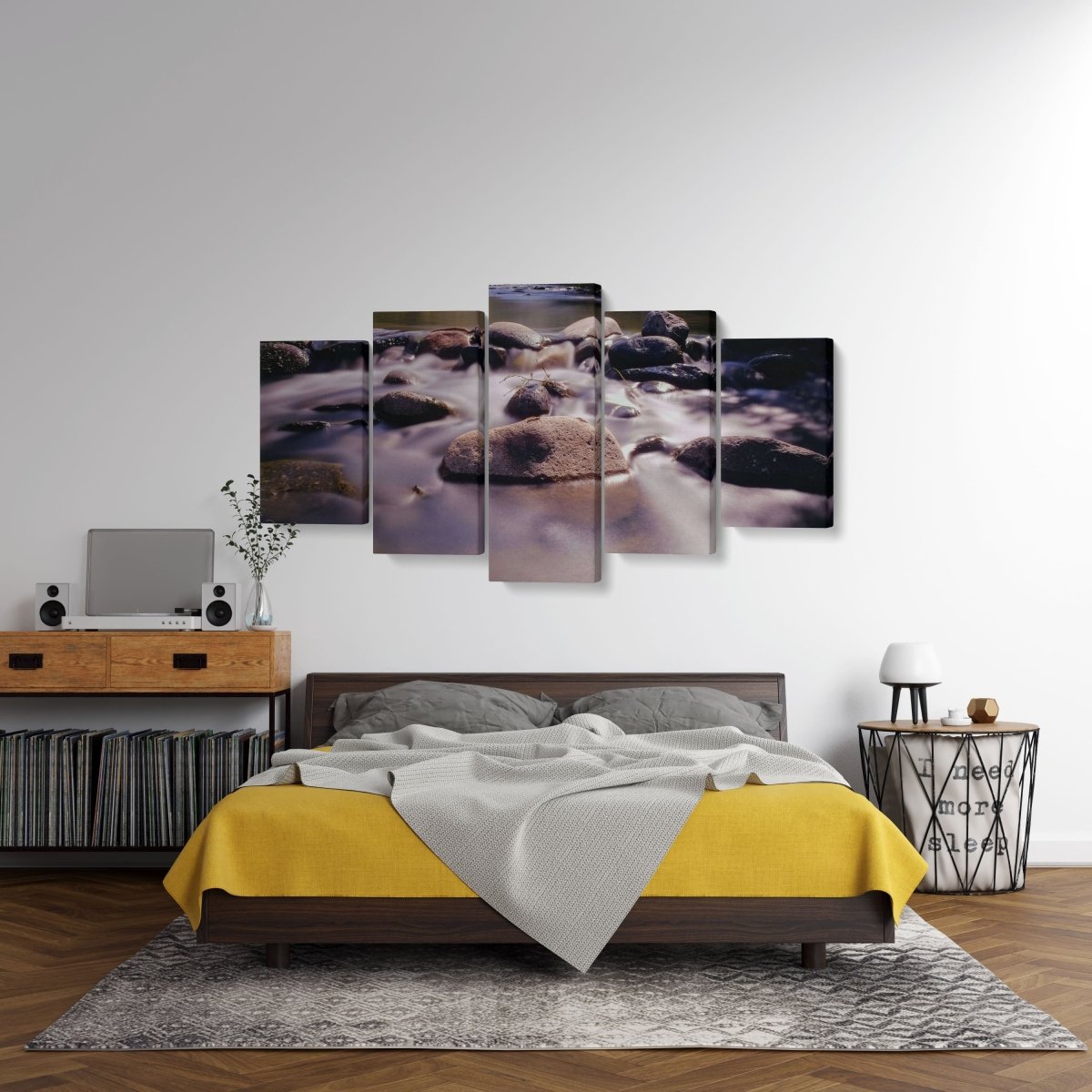 Tablou MultiCanvas 5 piese Truckee River - clevny.ro