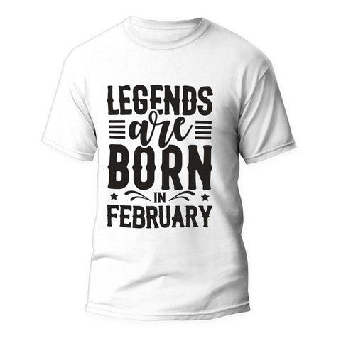 Tricou Legends are born in February - clevny.ro