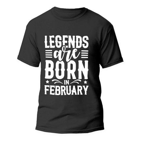 Tricou Legends are born in February - clevny.ro